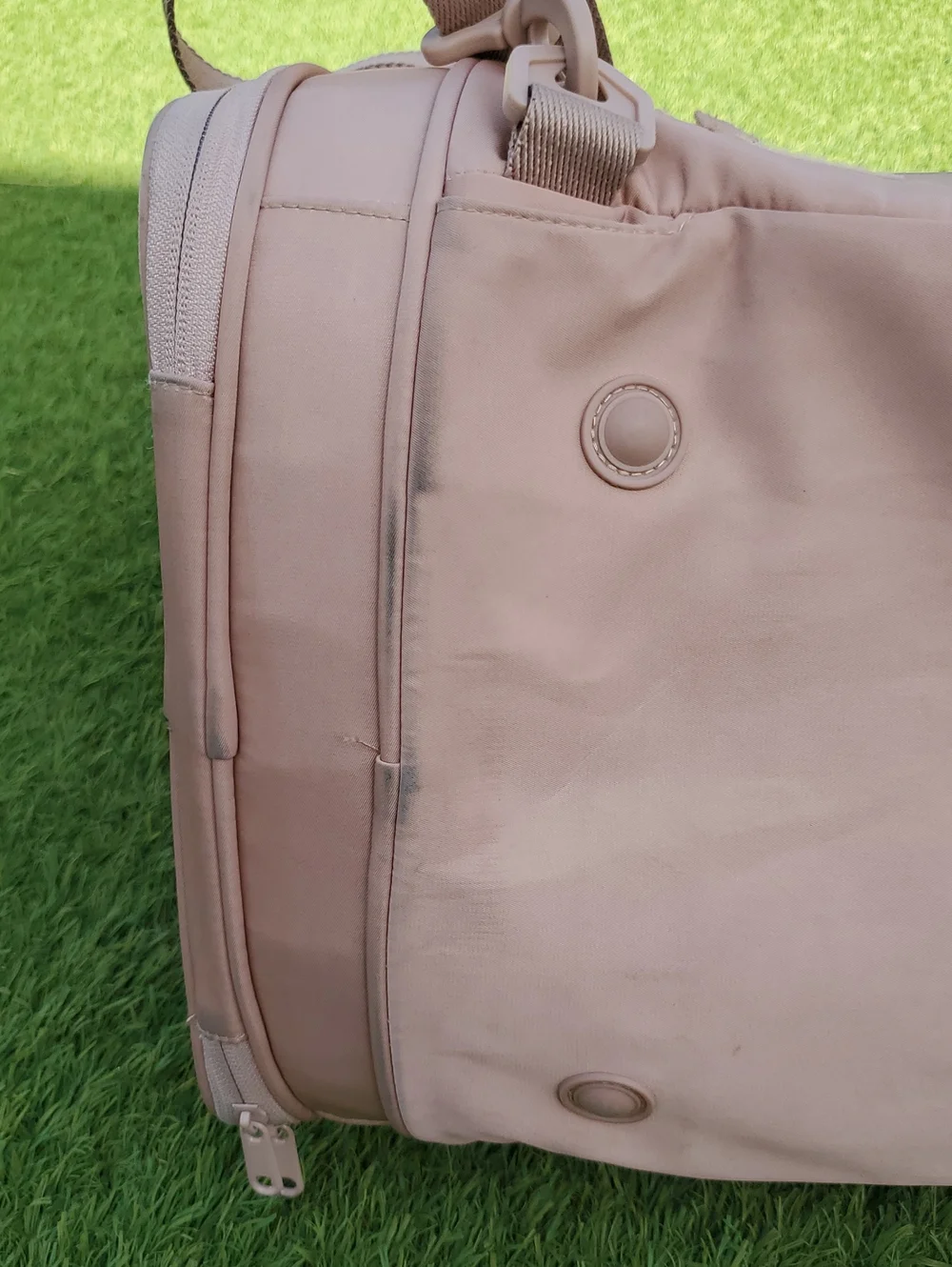 Maxbone All-In-One Travel Pet Carrier - Light Camel/Pink